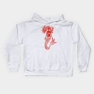 Print of mermaid Kids Hoodie